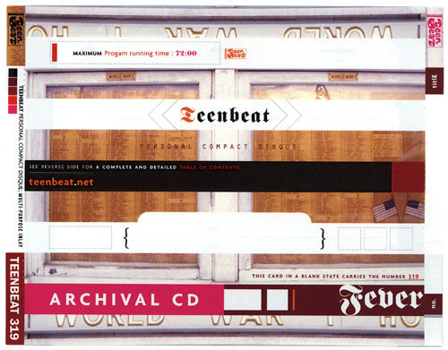 Teenbeat Archival Stock Inlay Cards for Compact Disks