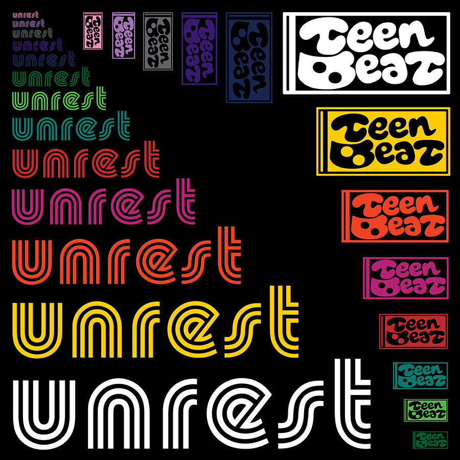 Teenbeat & Unrest Vinyl Decals for Windows